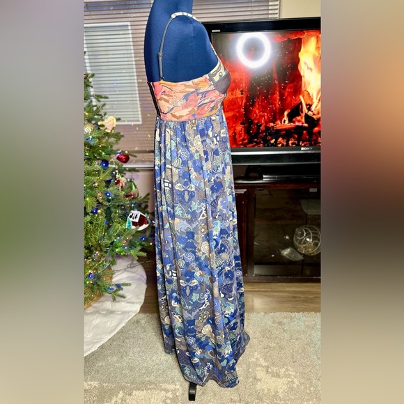 EUC Maaji Gallop Bustier Horse Girl Equestrian Country Western Maxi Dress - Picture 8 of 15